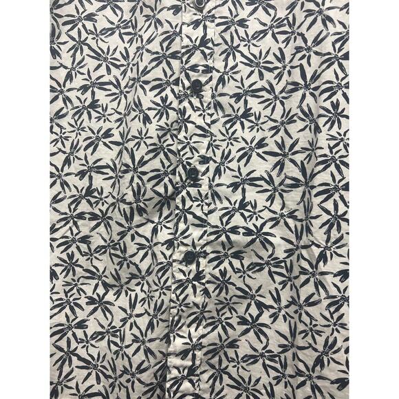 Rodd & Gun Printed Button Down White with Navy Floral Sports Fit - Picture 2 of 6